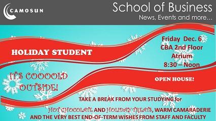 School of Business Holiday Open House!